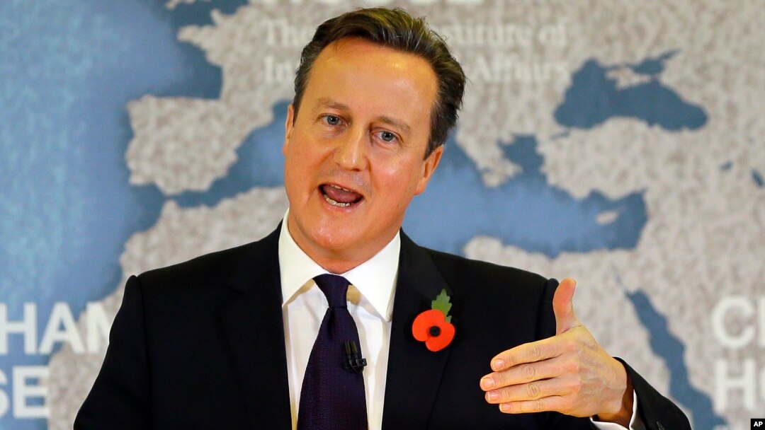Perdana Menteri Inggris David Cameron menyerukan reformasi Uni Eropa dalam pidato di London, hari Selasa (10/11).