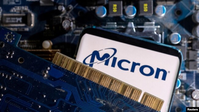 FILE: Illustration shows Micron logo