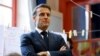 French President Macron visits schools in Paris