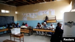 Un bureau de vote à Maseru, Lesotho, le 28 fevrier 2015