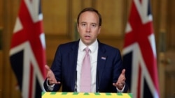 Britain's Health Secretary Matt Hancock holds the daily coronavirus disease news conference at 10 Downing Street in London, May 21, 2020. (Credit: Pippa Fowles /10 Downing Street/Handout)