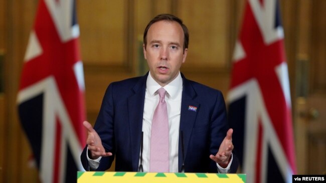 Sekretari britanik i Shëndetësisë, Matt Hancock