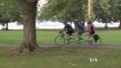 Tandem Biking Opens Sport to Blind Bikers