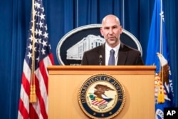 FILE - Steven D'Antuono, head of the Federal Bureau of Investigation (FBI) Washington field office, speaks during a news conference in Washington, Jan. 12, 2021.