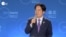 2025年2月20日，台湾总统赖清德在台北举行的哈利法克斯国际安全论坛会议上致辞。(视频截图，视频画面由哈利法克斯国际安全论坛HFX提供。)