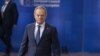 Poland's Prime Minister Donald Tusk arrives prior to the start of a European Council meeting at the European headquarters in Brussels, on February 1, 2024.