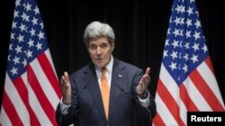 El secretario de Estado, John Kerry, habla sobre la recientemente concluida ronda de negociaciones con Irán, desde Londres.