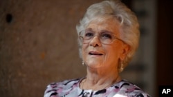 FILE - Jean Shepard sits for an interview after being inducted into The Country Music Hall of Fame at The Country Music Hall of Fame Museum in Nashville, Tenn. on Tuesday, March 1, 2011. 