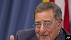 Defense Secretary Leon Panetta during a news conference at the Pentagon, Nov. 10, 2011.