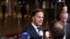 Netherland's Prime Minister Mark Rutte addresses the media at the end of an EU summit in Brussels, June 18, 2024.