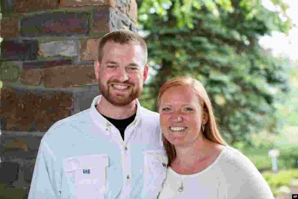 Dr. Kent Brantly and his wife, Amber, are seen in an undated photo provided by Samaritan&#39;s Purse. Brantly became the first person infected with Ebola to be brought to the United States from Africa, arriving at Emory University Hospital, in Atlanta, Aug. 2, 2014.&nbsp;