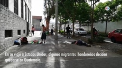 Migrantes hondureños contemplan quedarse en Guatemala