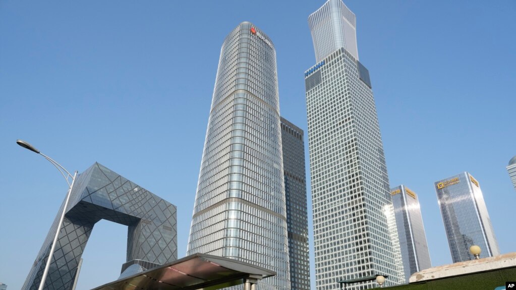 资料照片：中国首都北京的高楼大厦。(photo:VOA)