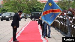 Le président de la RDC Joseph Kabila, lors de son discours à la nation, à Kinshasa, le 5 avril 2017.