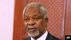 Kofi Annan, ayoboye Inararibonye zo kw'isi, akaba yigeze kuba umunyamabanga mukuru w'ishirahamwe O-N-U