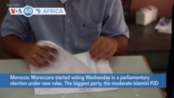 VOA60 Africa- Moroccans started voting on Wednesday in a parliamentary election under new rules