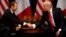 FILE - U.S. President Donald Trump meets French President Emmanuel Macron in New York, Sept. 18, 2017.