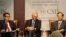 5일 미국 전략국제문제연구소(CSIS)에서 열린 세미나에서 빅터 차 CSIS 한국석좌(왼쪽부터), 크리스토퍼 힐 전 미국 국무부 동아태담당차관보, 한승주 전 외무부 장관이 논의하고 있다.