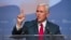 Republican vice presidential candidate Mike Pence speaks to the Values Voters Summit in Washington, Sept. 10, 2016.