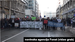 Protest protiv izgradnje mini hidroelektrana održan je u Beogradu, Foto: Video grab