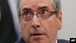 Kakakin Majalisar Dokokin BrazilEduardo Cunha, wanda aka dakatar bisa zargin boye kudade a kasar waje