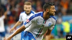 L'attaquant italien Graziano Pellè, 13 juin 2016