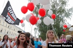 Los Bielorrusos han expresado su apoyo a Sviatlana Tsikhanouskaya.
