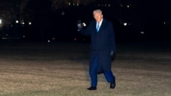 President Donald Trump waves as he walks from Marine One after arriving on the South Lawn of the White House, Feb. 19, 2025, in Washington. 