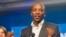 Newly-elected Democratic Alliance (DA) party leader Mmusi Maimane, delivers his victory speech May 10, 2015, in Port Elizabeth, South Africa. 