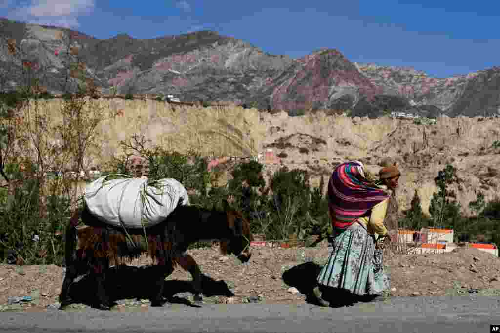 زن روستایی در بولیویا