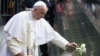 Pope Francis Prays at New York's 9/11 Memorial