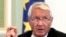 Secretary General of the Council of Europe Thorbjorn Jagland addresses news conference, Kiev, Sept. 10, 2012 file photo.