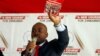 FILE - Opposition leader Nelson Chamisa gestures while addressing a rally of his Movement for Democratic Change (MDC) party in Harare, Zimbabwe, July 11, 2019. 