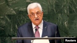 Presiden Palestina Mahmoud Abbas saat menyampaikan pidato pada Sidang Umum PBB di New York (Foto: dok).