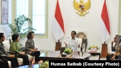 Presiden Jokowi bertemu dengan Pansel Pimpinan KPK (courtesy: Humas Setkab)