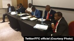 Bokutani ya bakambi ya FCC (Front commun pour le Congo) na Kinshasa, 2 juillet 2019. (Twitter/FCC officiel)