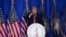 Mantan Presiden AS dan calon presiden dari Partai Republik Donald Trump berbicara di kota Concord, negara bagian New Hampshire, Selasa 27 Juni 2023. 