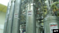 A handout picture released by Iran shows the atomic enrichment facilities at Nataz nuclear power plant.