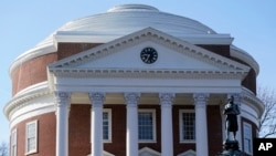 A statue of Thomas Jefferson, the founder of the University of Virginia. (AP Photo/Steve Helber)