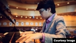 Joey Alexander checks out a piano at Dizzy’s Club Coca Cola, a jazz club at Jazz at New York City's Lincoln Center. (Courtesy - ShoreFire Media)