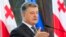 Президент Петро Порошенко на прес-конференції в Грузії
