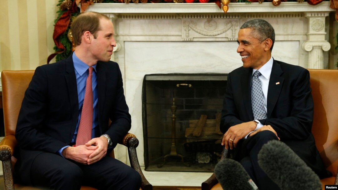 Tổng thống Obama hội đàm với Hoàng tử William tại Tòa Bạch Ốc, 8/12/14