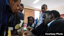 FILE: Surgical trainees on a COSECSA spine surgery course in Kenya in April 2014. Trainees were from Ethiopia, Kenya, Tanzania, Zimbabwe, Zambia, Malawi, Uganda and Rwanda, and it was the first such regional course to take place.