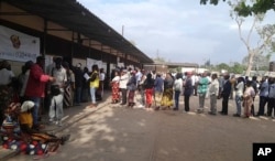 People queue to formed  their votes during the wide   elections successful  Maputo, Mozambique, Oct. 9, 2024.