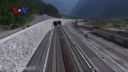 World’s Longest, Deepest Rail Tunnel Runs Through Swiss Alps