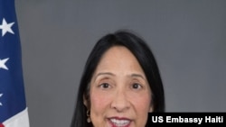 FILE - US Ambassador to Haiti Michele Sison