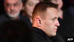 Алексей Навальный на похоронах российской правозащитницы Людмилы Алексеевой, Москва, 11 декабря 2018 года