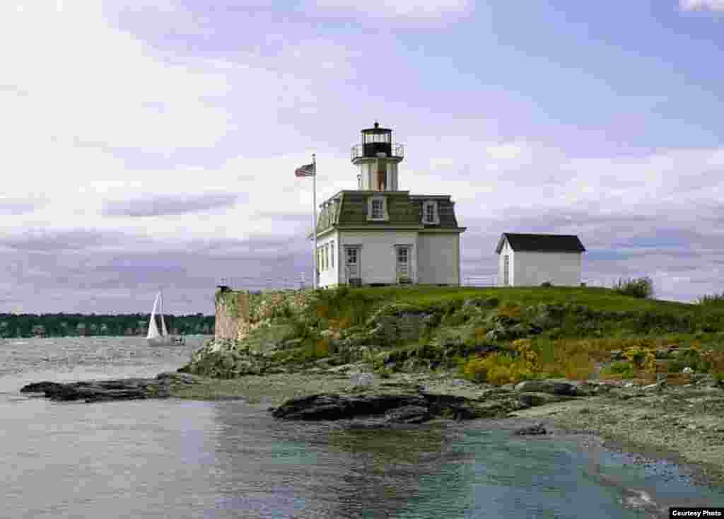 El faro de Rose Island ubicado en el estado de Rhode Island. (Foto: Carol M. Highsmith)