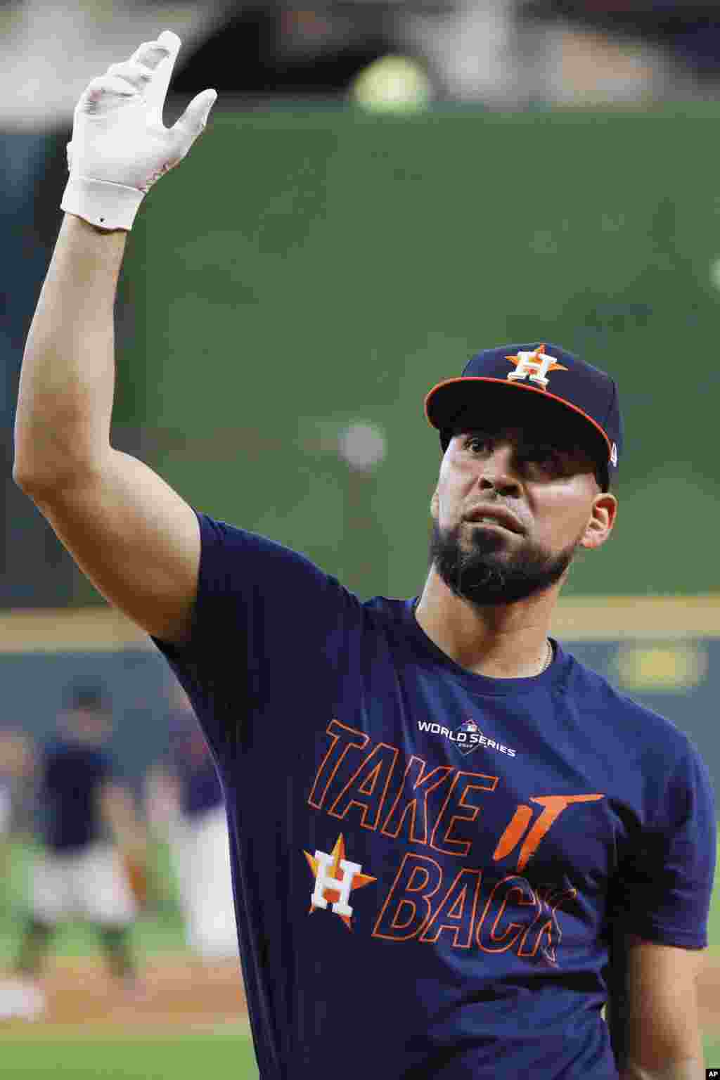 Robinson Chirinos, receptor, es uno de los tres venezolanos que engrosa la lista de latinos en los Astros de Houston.