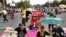 Anti-government protesters camp outside Government House, which houses Thai Prime Minister Yingluck Shinawatra's office, in Bangkok, Thailand, Dec. 11, 2013. 